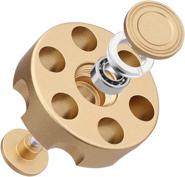 Cool Alloy Fidget Spinner, Små Fidget Cube Kæde Legetøj