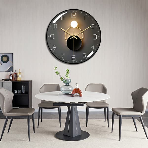 Modell B Modern Tyst Väggklocka, 30 cm Diameter Väggpendel, Lämplig för Vardagsrum, Arbetsrum, Sovrum, Kök