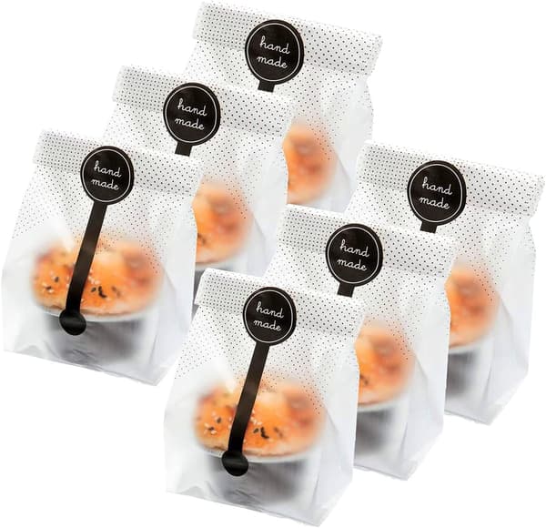 200 st transparenta plastpåsar/cellofanpåsar med 200 st
