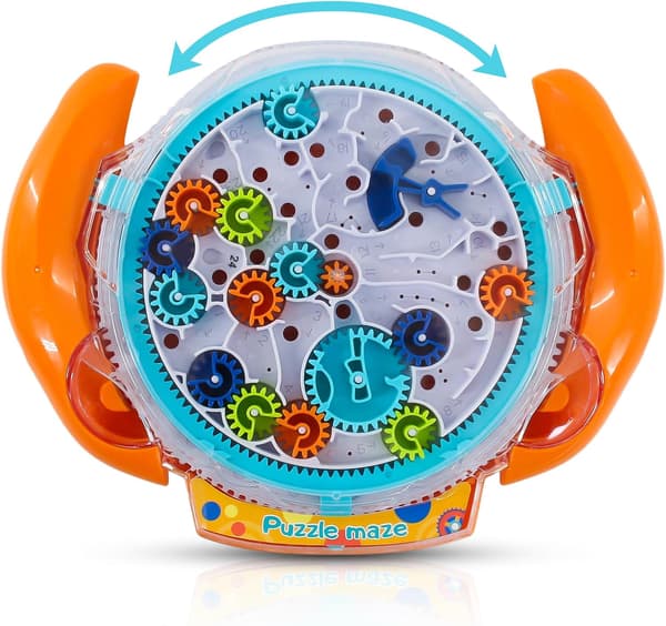Hjärnpussel för barn 3-8 år (Orange), 3D-labyrintpussel för