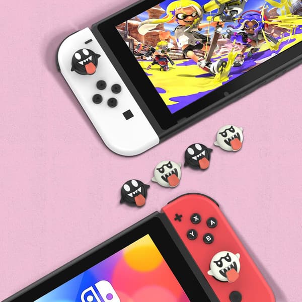 4 STK Switch Tommelfingergreb, Blødt Silikone Joystick Cover til Nintendo Switch/OLED/Switch Lite