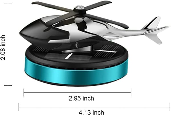 Soldriven roterande rökelsehelikopterdiffusor för hemmet