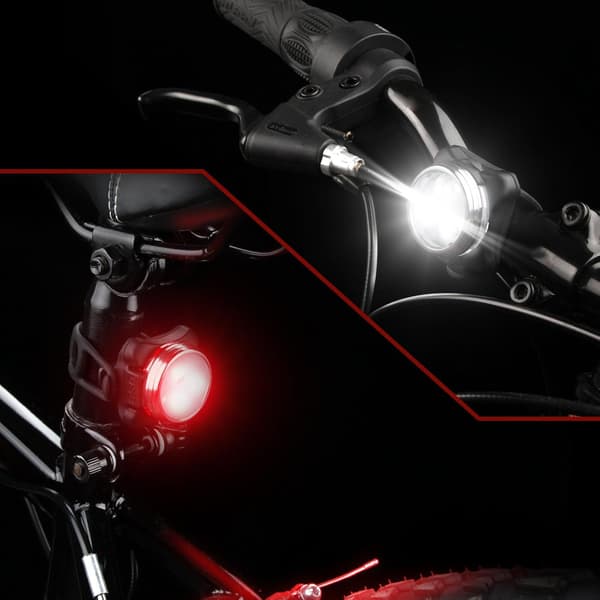 2-pack MTB-baklyktor USB-uppladdningsbara cykellampor Cykel