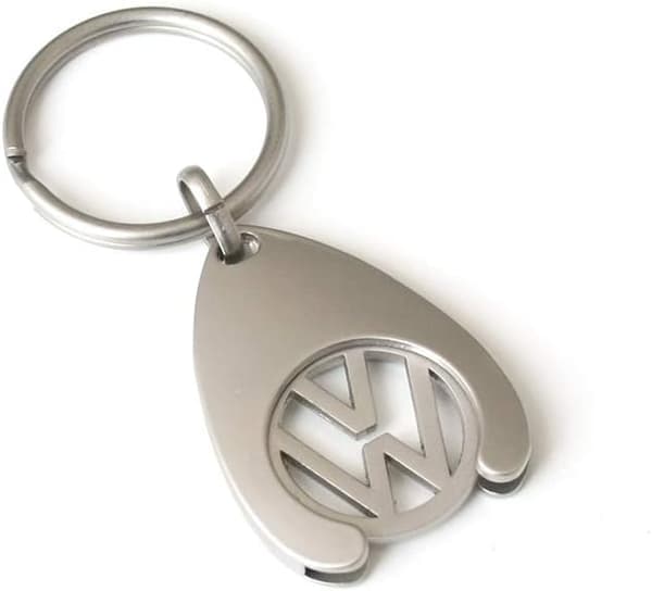 Volkswagen - Nøglering - Sølv Indkøbsmønt
