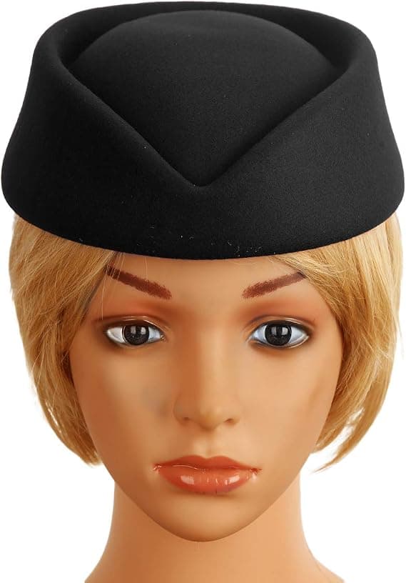 Dame Elegant Stewardesse Hat Stewardesse Kostume Cosplay Hat