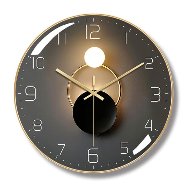 Modell B Modern Tyst Väggklocka, 30 cm Diameter Väggpendel, Lämplig för Vardagsrum, Arbetsrum, Sovrum, Kök