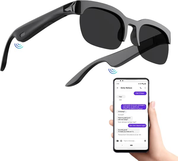Smarta glasögon med Bluetooth 6.0, AI-översättning på 144 språk