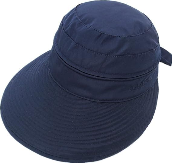 Hide the Blue - Dam Solhatt Justerbar Vikbar Visir Mössa