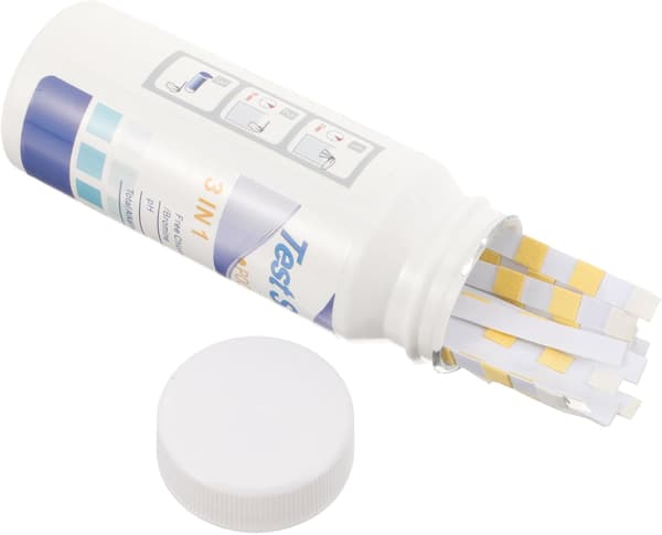 3-i-1 vattentestpapper pH-test (6.8~8.4), surhet och alkalinitet