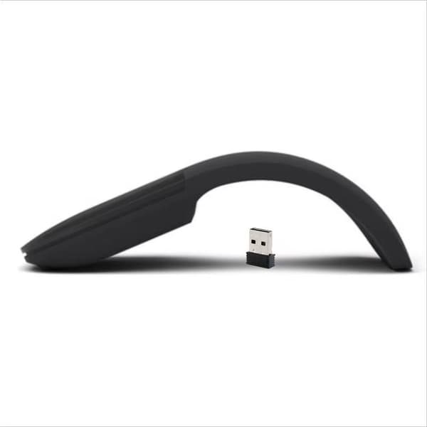 Arc Mouse - Bluetooth-mus til pc - Sort (ELG-00002), kompatibel med Windows, Mac, Chrome OS-bærbare computere (tynd, let, po