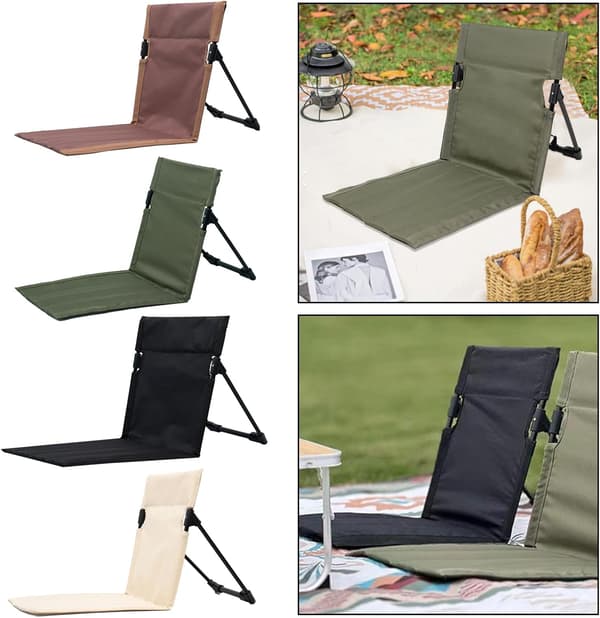 Strandstol Klapstol Campingstol Fiskestol Brun