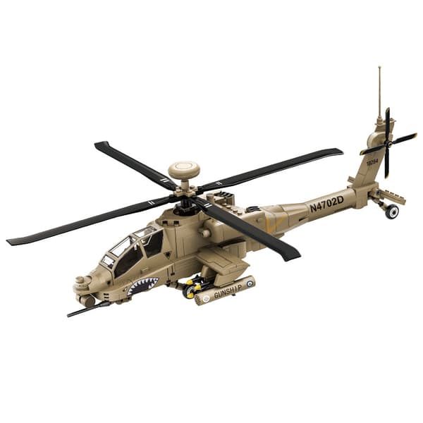 AH-64 Apache Helikopter Byggsats - 255 Delar - Ai