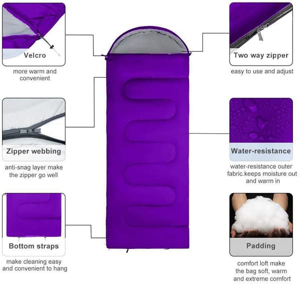 Sovepose, letvægt, til børn og voksne, mikrofiber