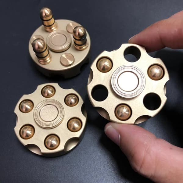 Cool Alloy Fidget Spinner, Små Fidget Cube Kæde Legetøj