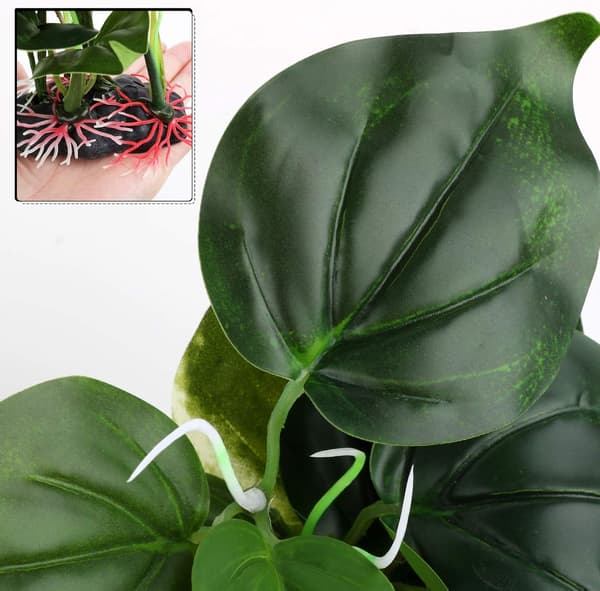 Akvariedekorationer (Vandopløselige blade - medium + lille)