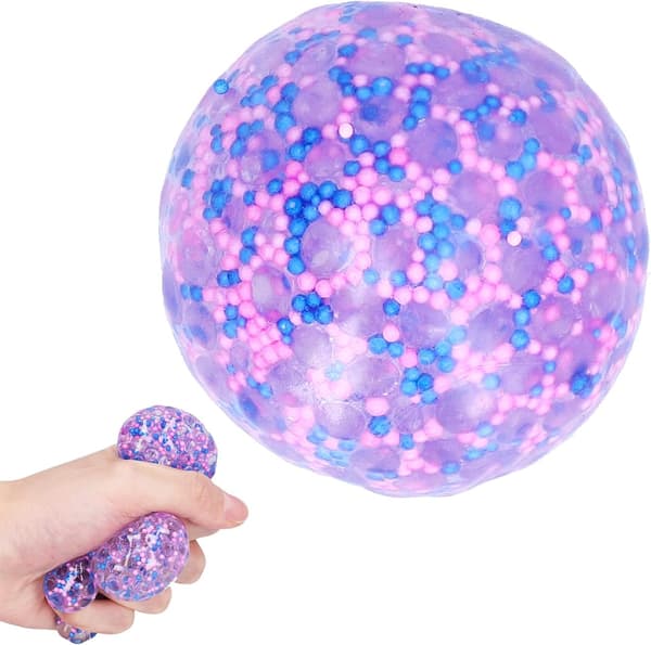 Stressbolde, Squishy Bold (Lilla), Klemmelegetøj, Fidgetlegetøj