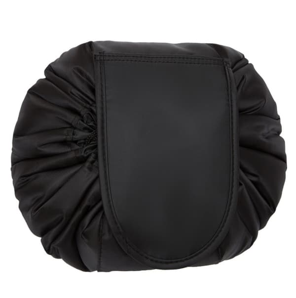 Toilettaske 48*48 cm (sort), makeuptaske, et-trins snøre