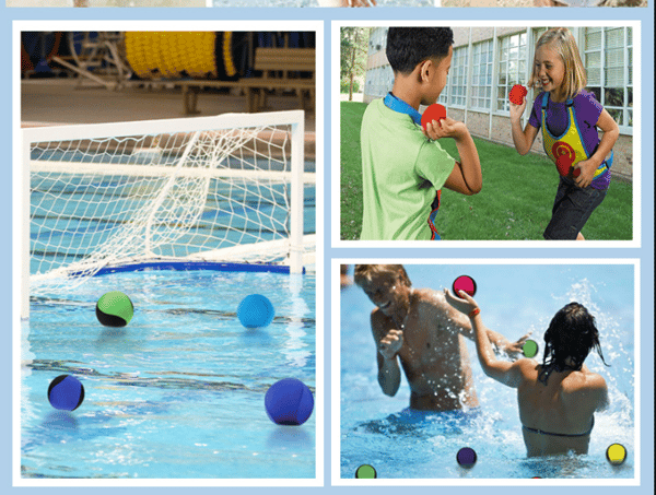 (Röd) Studsande poolboll strandleksak vuxenleksak för barn
