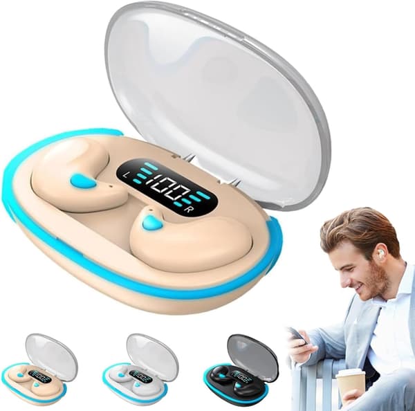 Knogleledningshovedtelefoner med Bluetooth-søvnfunktion, 5.