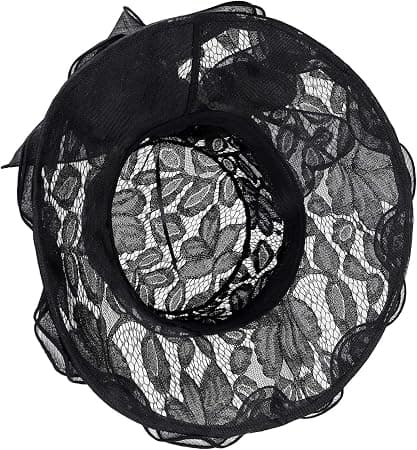 Dambröllopshatt Elegant Spets Solhatt Strand Resa Sommar