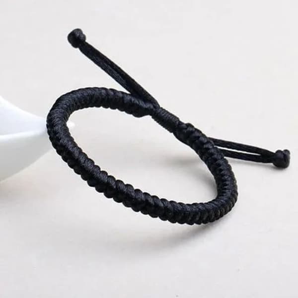 Sort reb - snor Kabbalah armbånd, Amulet, Beskyttelse mod