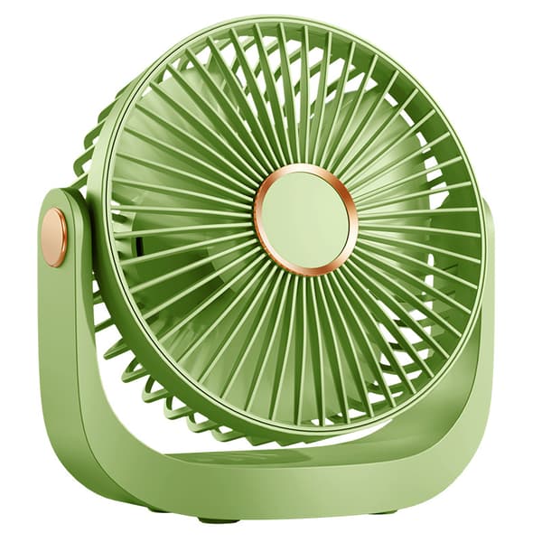 USB Skrivebordsventilator Lydløs 5 Vindhastigheder - Grøn