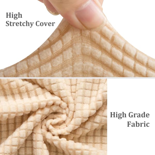 Set med 6, skandinaviskt stretchstolsöverdrag, jacquard elastiskt