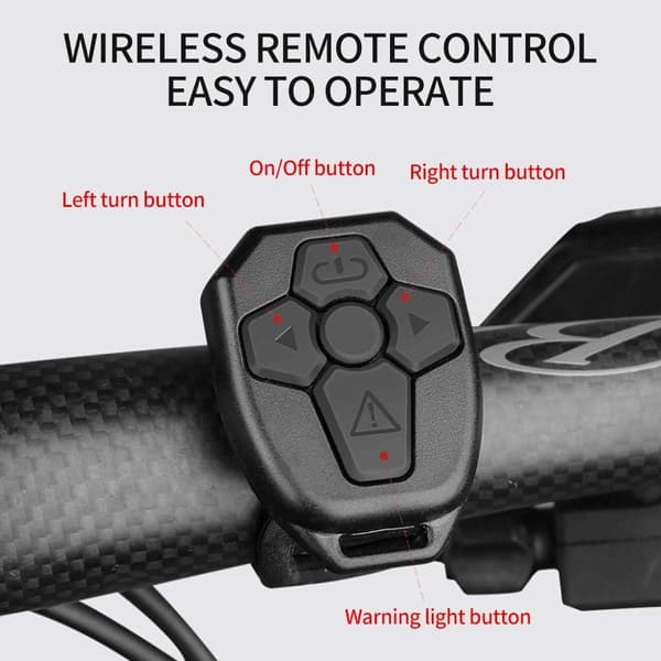 Cykelbaglygte - USB Genopladelig