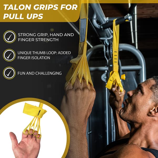 2st Pull Up Greppstyrka Remmar - Nylon Finger- och Tumöglor för Greppträning, Klättring, Hand och Arm