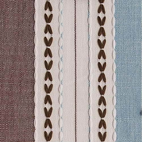 140x180 cm Rektangulær Dug Country Chic Borddug Hør