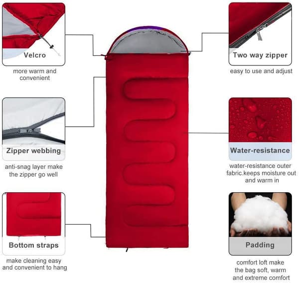 Sovepose, letvægt, til børn og voksne, mikrofiber