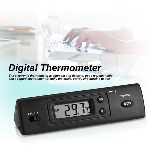 Digital LCD temperaturmätare elektronisk termometer tempera