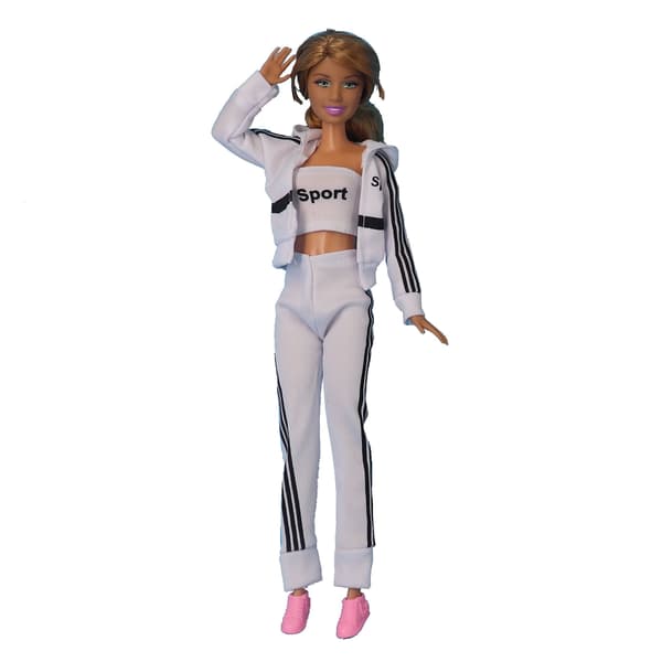 Barbie modekostume, 3 dele, 12 dukketilbehør, til c