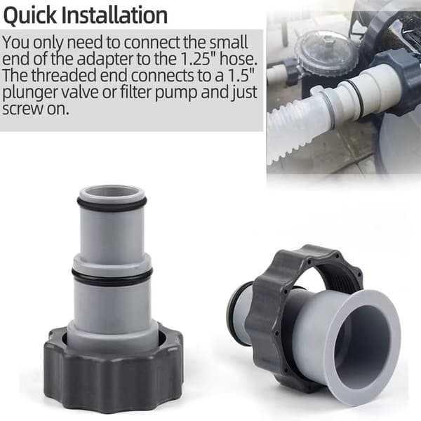 2 st poolslangadapter, pooladapter, adapter f