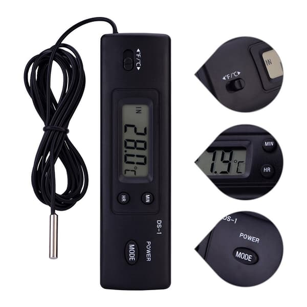Digital LCD-temperaturmåler Elektronisk termometer Tempera