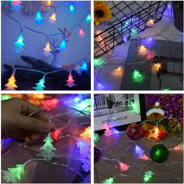 Julgransformade ljusslingor, 6M 40 LED batteridrivna