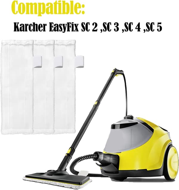 6 kludservietter til Karcher Steam Easy Fix SC 2 SC 3 SC 4 SC 5