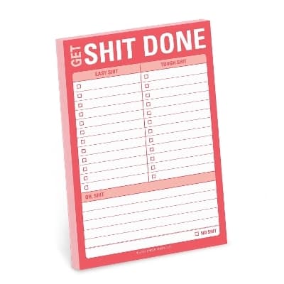 Knock Knock Get Shit Done Great Big Sticky Note 9781683490517
