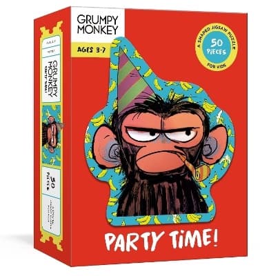 Grumpy Monkey Party Time! Puzzle: A 50-Piece 9780593235263