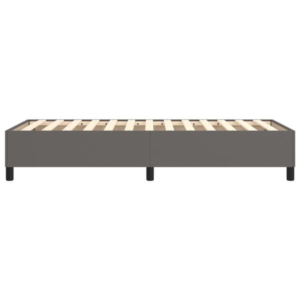 vidaXL Boxspring sengeramme 100x200 cm kunstlæder grå