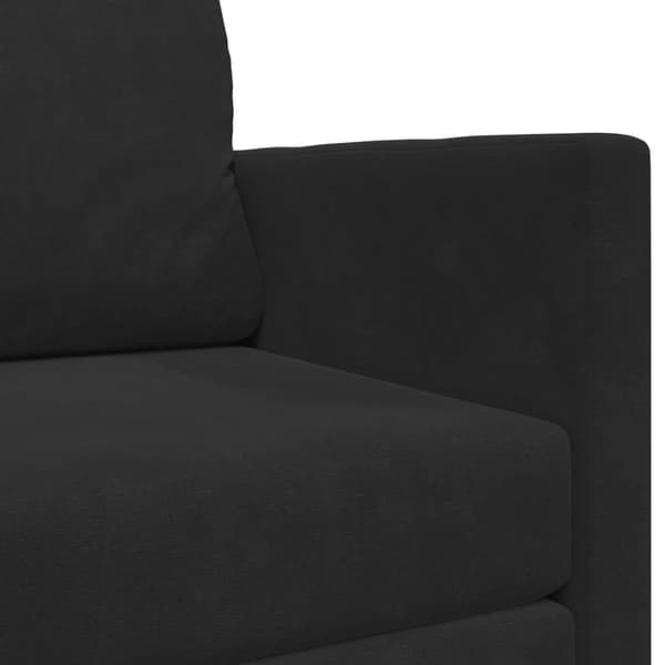 vidaXL Sovesofa 110cm Sort Fløjl