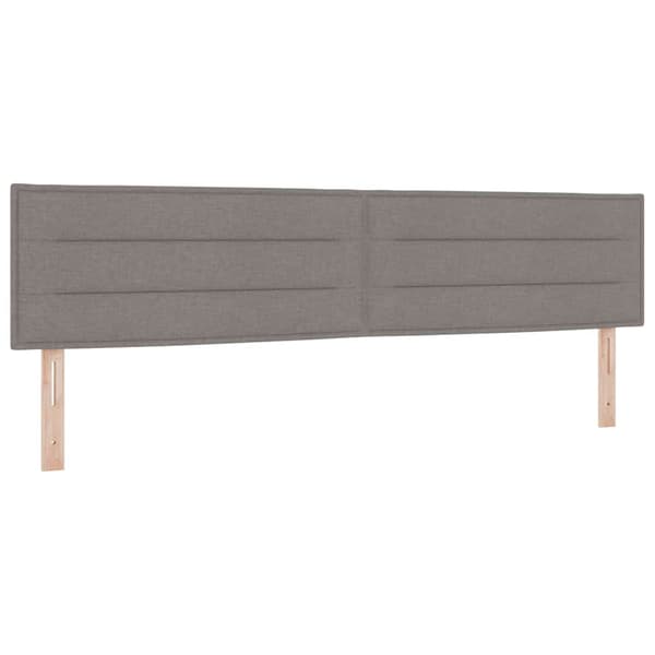 vidaXL Box spring seng med madras Gråbrun 200 x 200 cm Polyester
