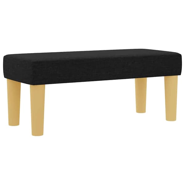 vidaXL Box spring seng med madras Sort 100 x 200 cm Stof