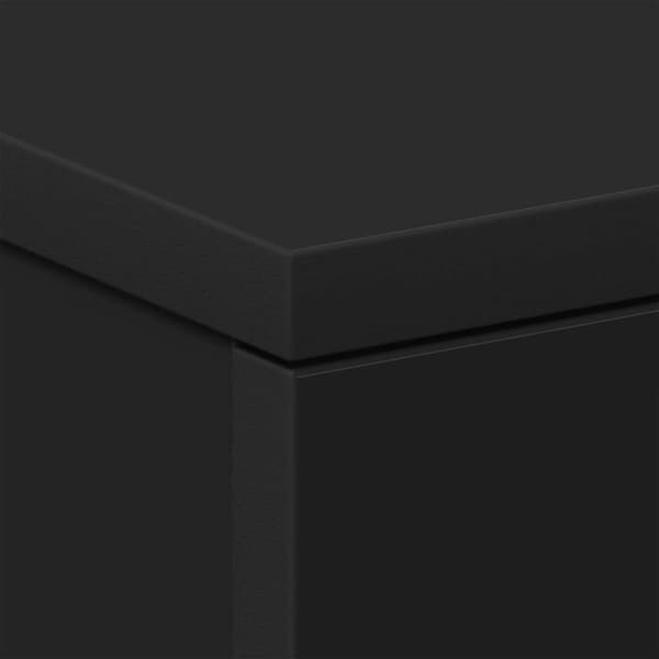 vidaXL sengeskab 38 x 35 x 56 cm spånplade sort