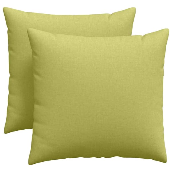 vidaXL Sofapuder 2 pcs Lys grøn 45 x 45 cm Stof