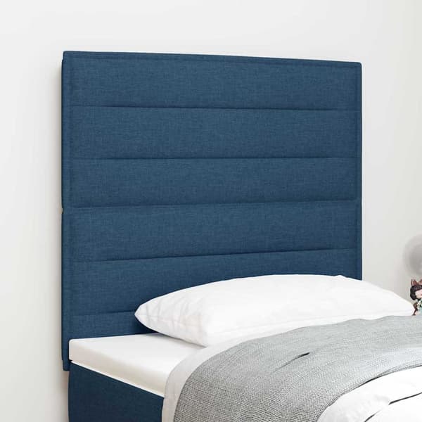 vidaXL Sengegavl Blå 80 cm stof
