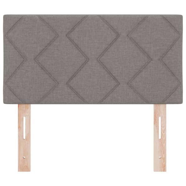 vidaXL Hovedgærde Gråbrun 80 cm Stof