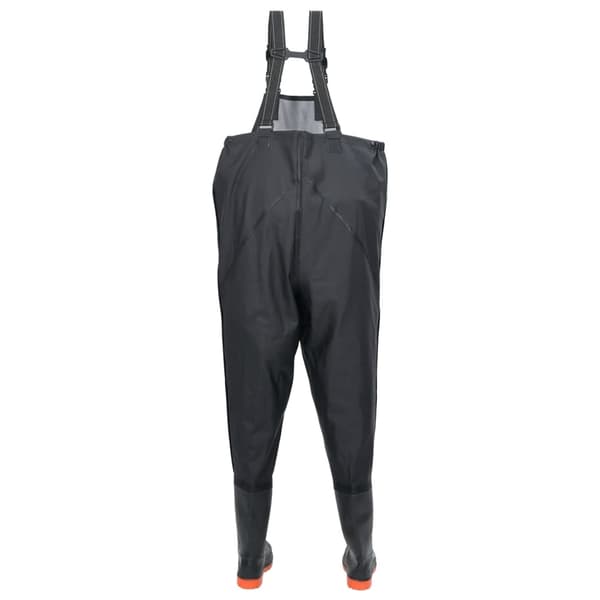 vidaXL waders med støvler str. 45 sort