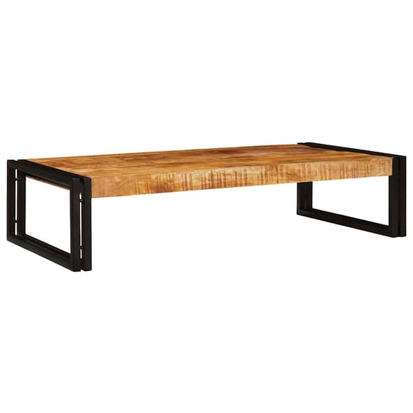 vidaXL Badeværelseshylde Brun 100 x 50 x 23 cm Solid Ru raw mango træ