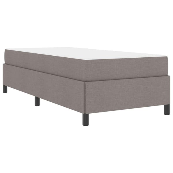 vidaXL Box spring seng Gråbrun 90 x 200 cm Stof